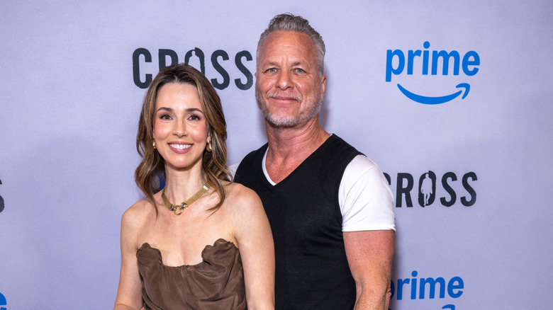 Alona Tal and Marcos A. Ferraez at Cross season two premiere