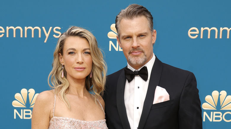 Natalie Zea and Travis Schuldt at the 74th Primetime Emmys