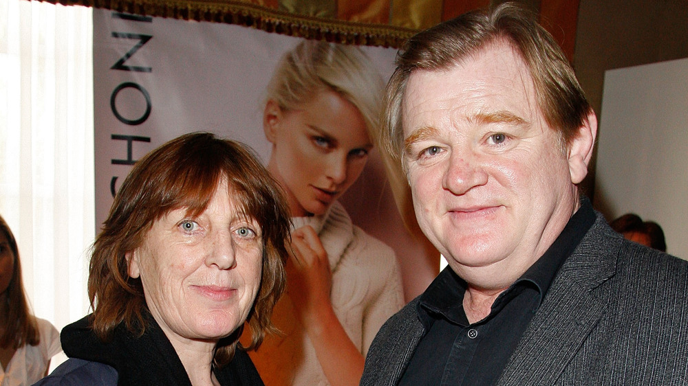 Mary Weldon and Brendan Gleeson smiling