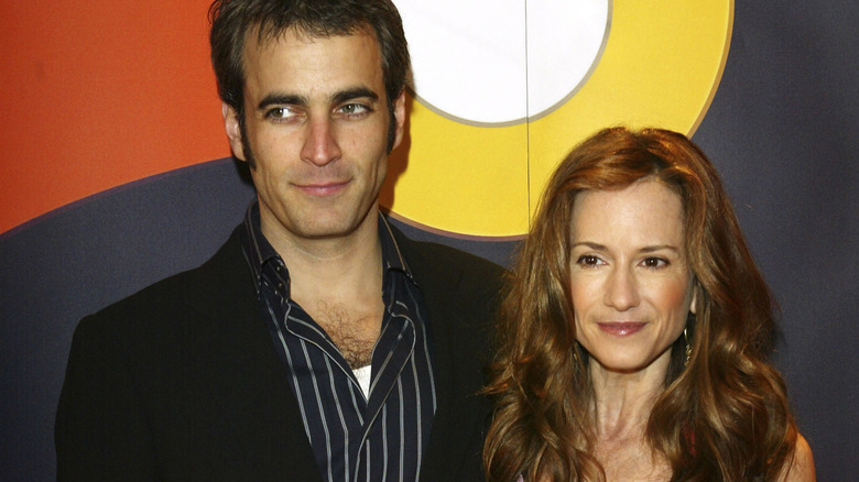 Holly Hunter poses with husband Gordon MacDonald 