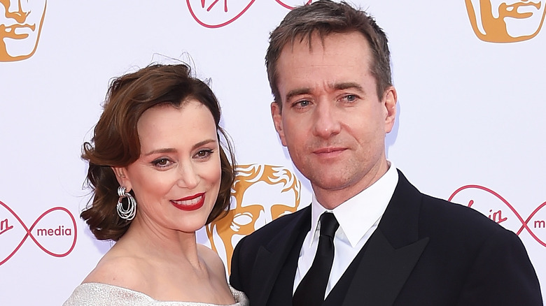 Matthew Macfayden embraces Keeley Hawes