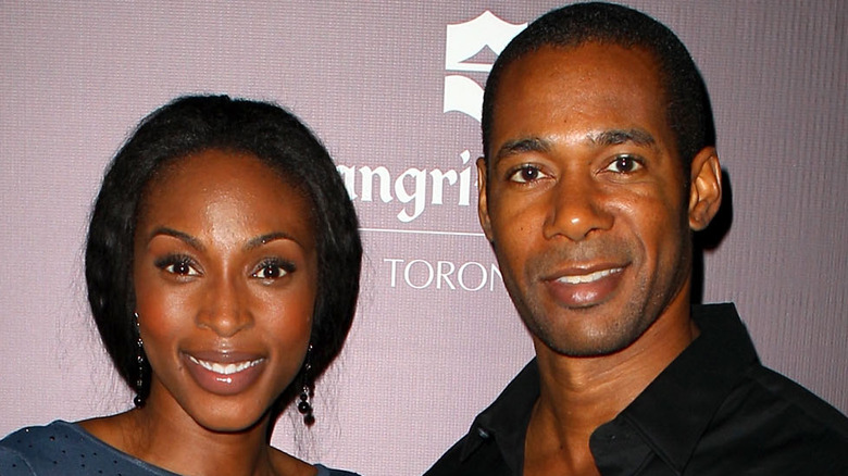 Lisa Berry and Dion Johnstone at an event