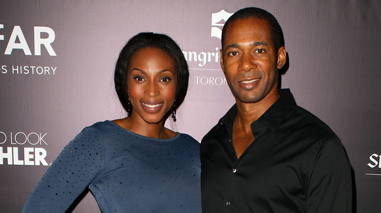 Lisa Berry and Dion Johnstone at an event