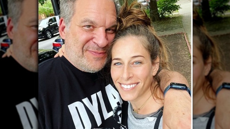 Jeff Garlin and Sari Tracht smiling in selfie