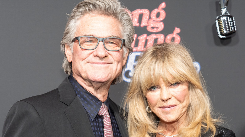 Kurt Russell and Goldie Hawn at Song Sung Blue premiere