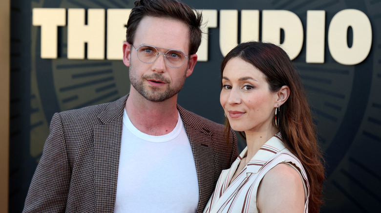 Patrick J. Adams and Troian Bellisario at Apple TV+ Series 'The Studio' World Premiere