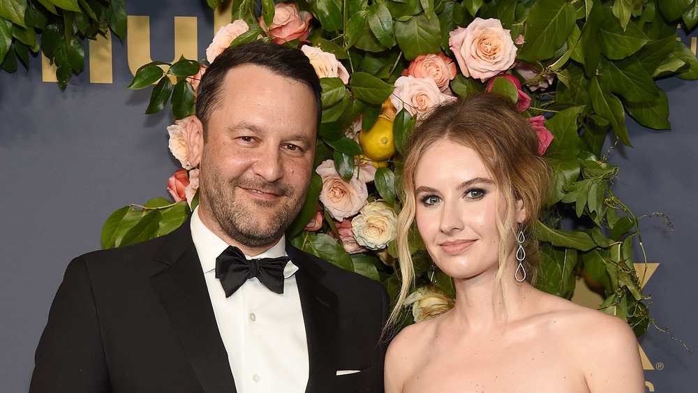 Dan Fogelman and Caitlin Thompson smiling
