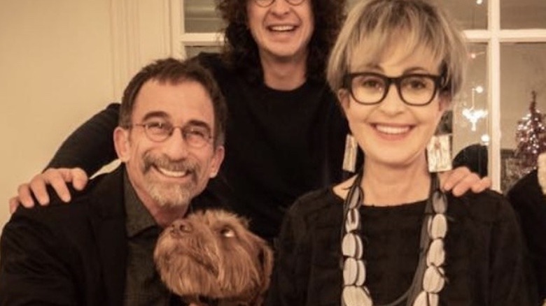 Annie Potts and James Hayman smiling