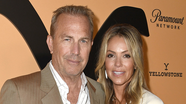 Kevin Costner and wife Christine Baumgartner