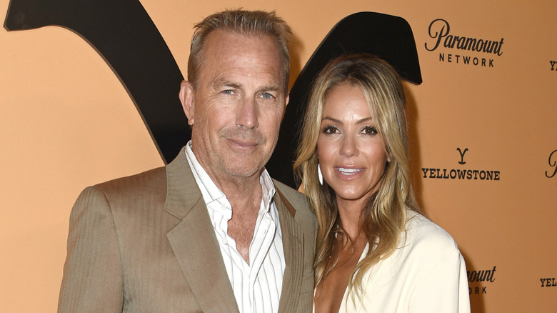 Kevin Costner and wife Christine Baumgartner