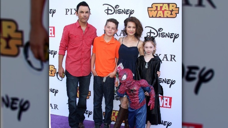 Michael Saucedo and Rebecca Herbst with children