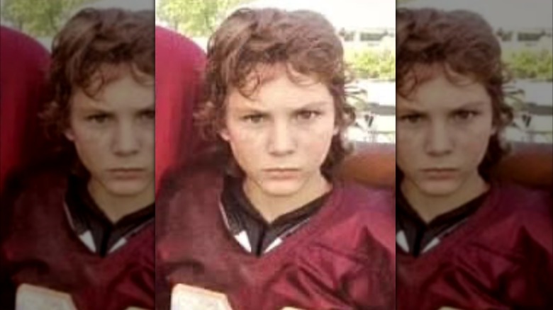 Montana Jordan wearing a football univorm