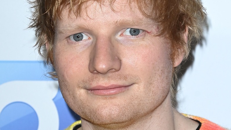 Ed Sheeran staring
