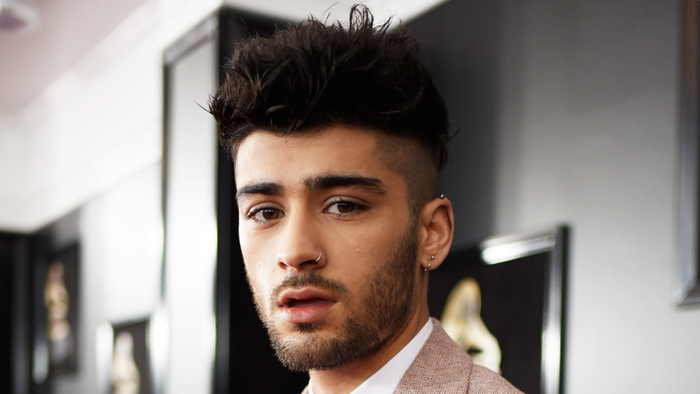 Zayn Malik looking serious