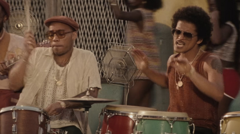 Silk Sonic (Anderson .Paak and Bruno Mars) performing live