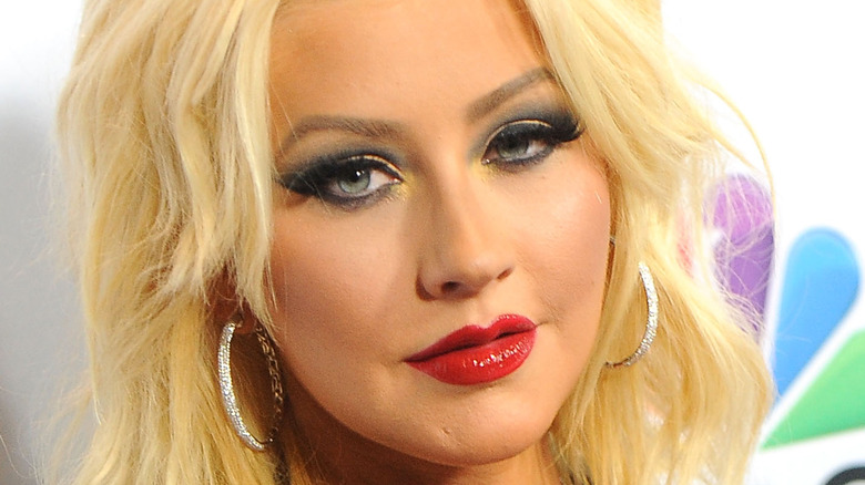 Christina Aguilera on the red carpet