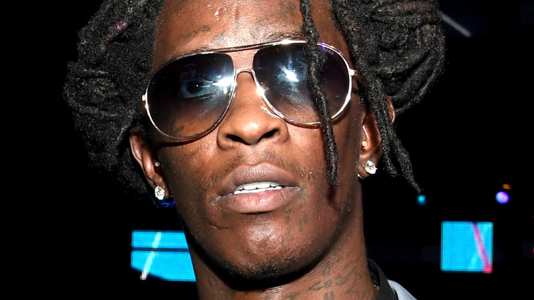 Young Thug wearing sunglasses