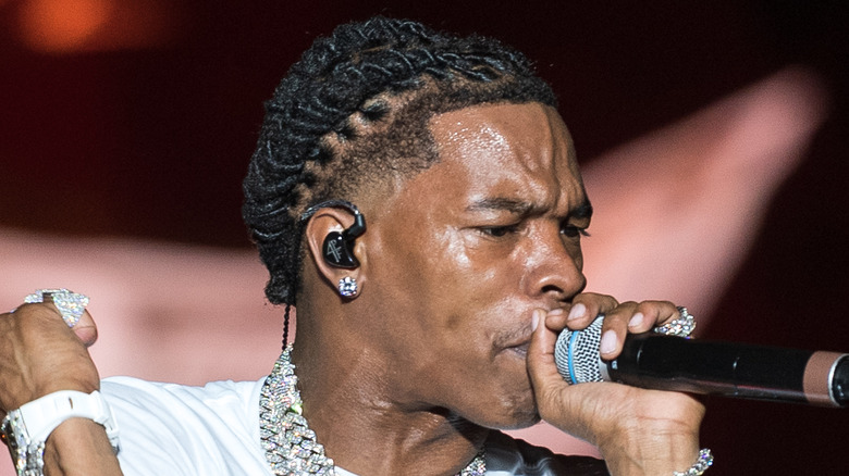 Lil Baby performs on stage
