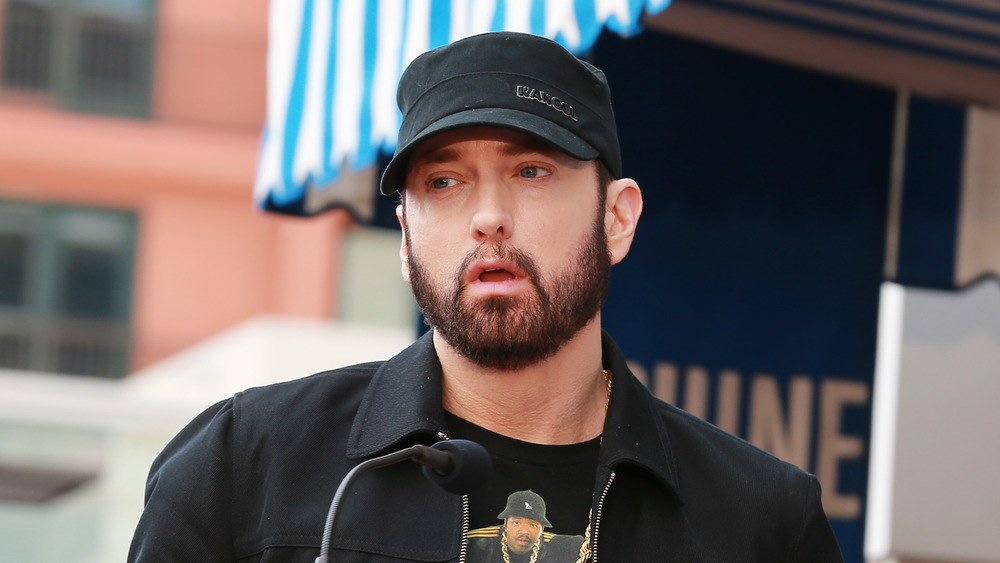 Eminem speaking in black hat
