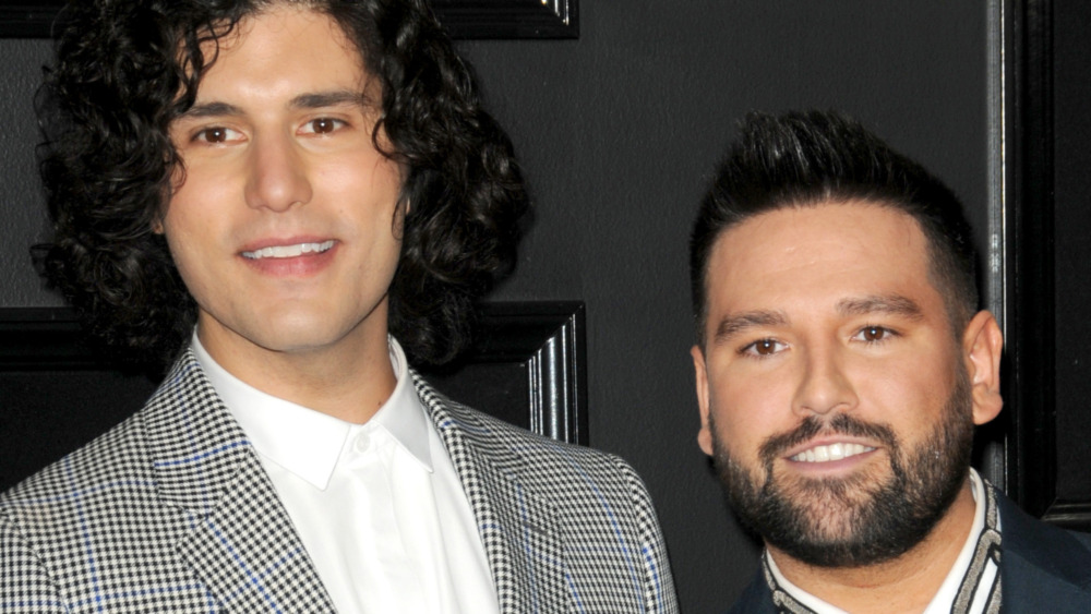 Dan and Shay on the red carpet 