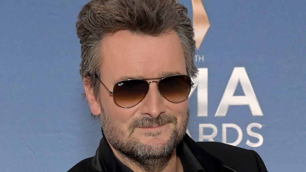 Eric Church poses at the CMA awards