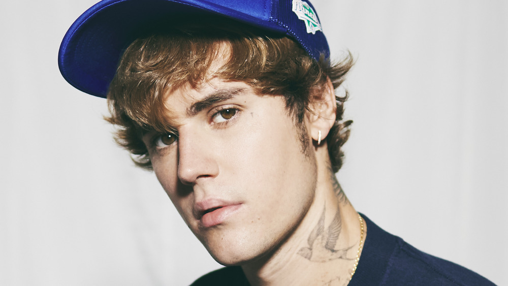 Justin Bieber at studio photo shoot