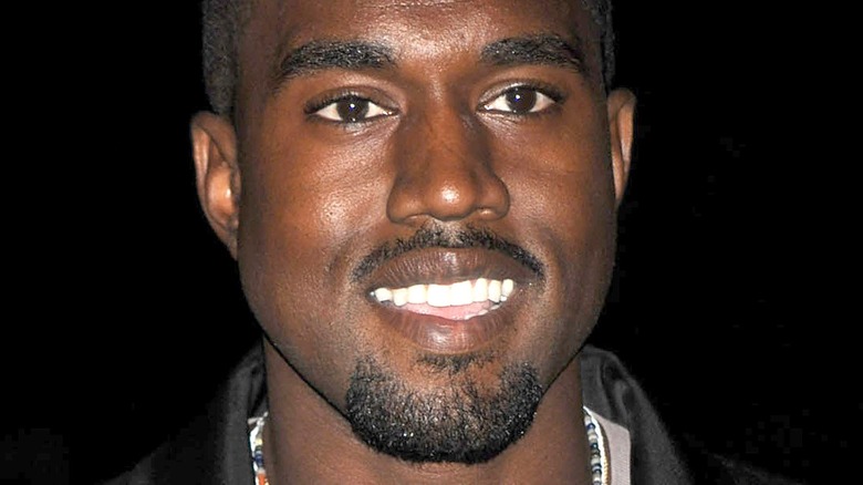 Kanye West smiling