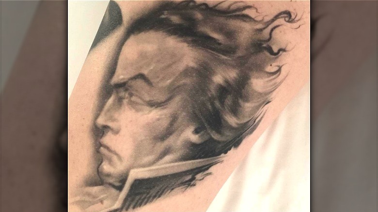 Kat Von D Beethoven portrait tattoo