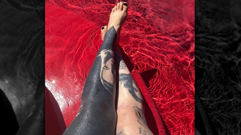 Kat Von D blackout tattoo