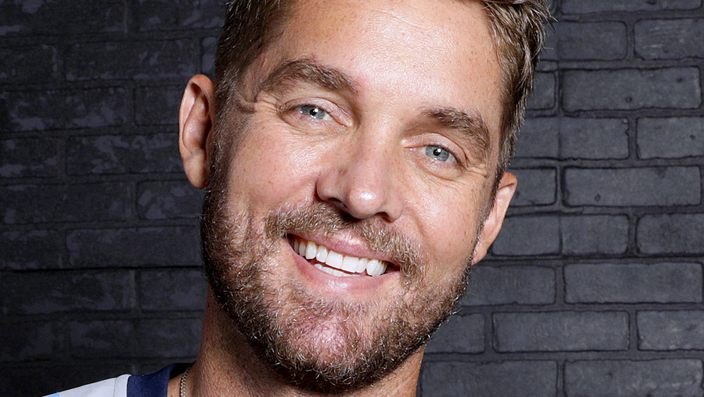 Brett Young smiling for camera