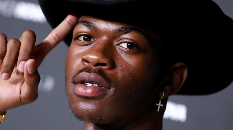 Lil Nas X wearing a cowboy hat