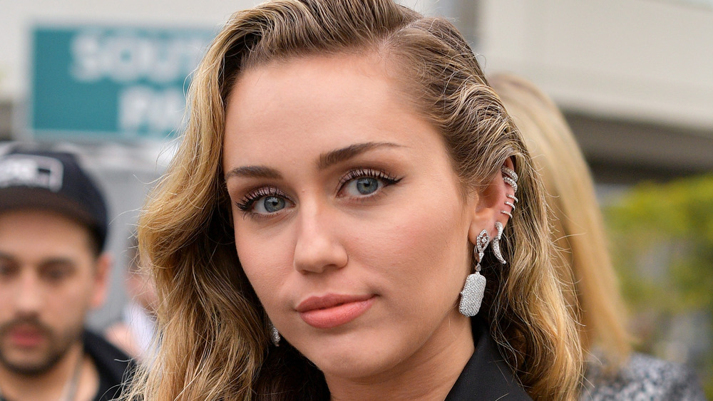 Miley Cyrus smiling
