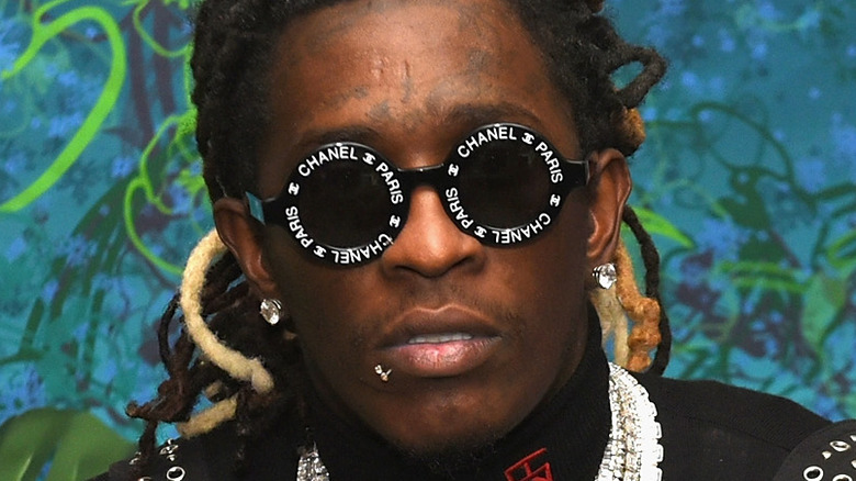 Young Thug wearing Chanel sunglasses