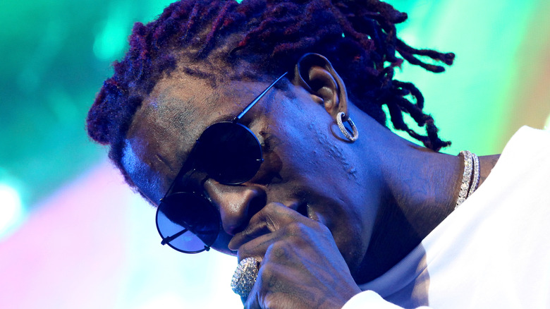 Young Thug performing on stage