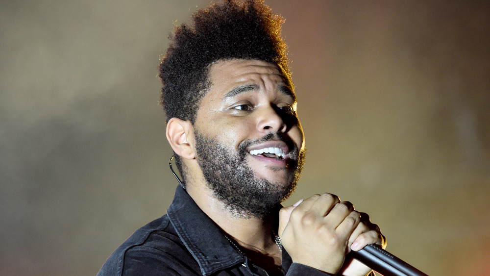 The Weeknd performing 