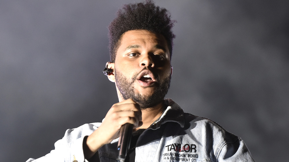 The Weeknd singing