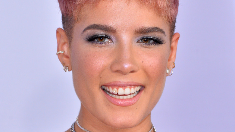 Halsey smiling