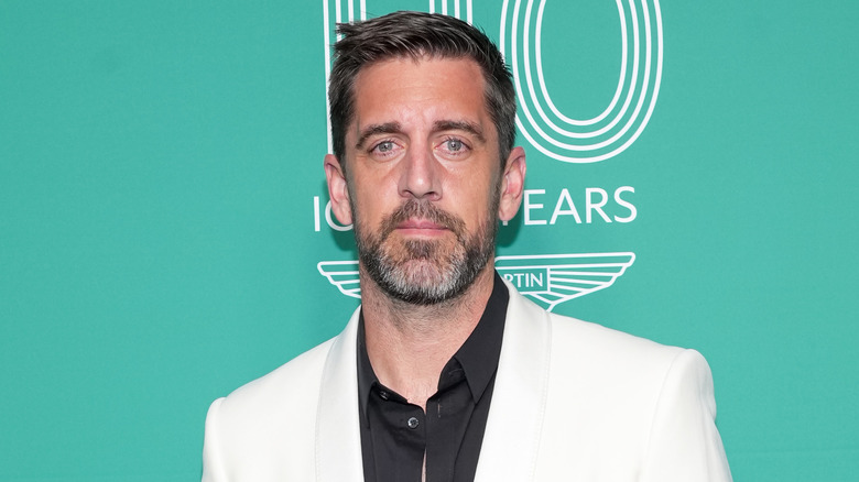 Aaron Rodgers red carpet 100 