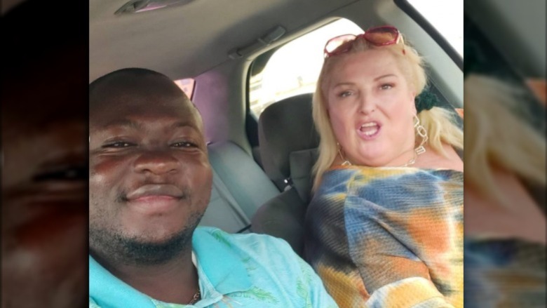Angela and Michael in the car