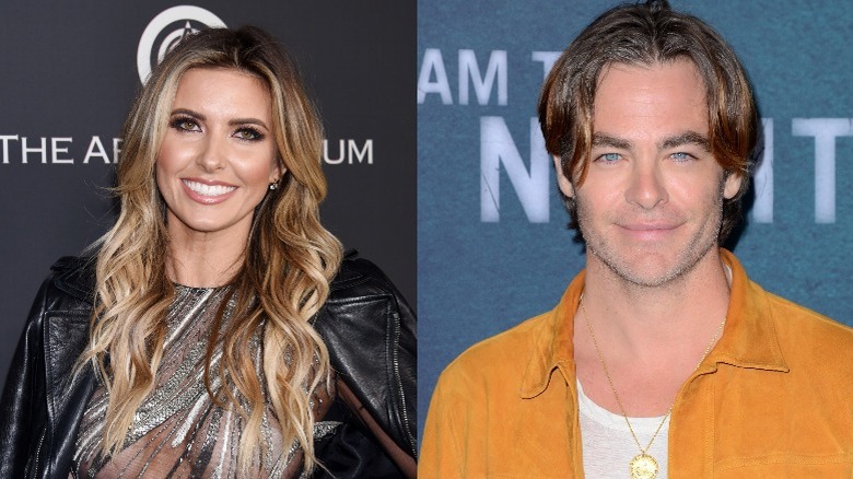 Audrina Patridge and Chris Pine split image