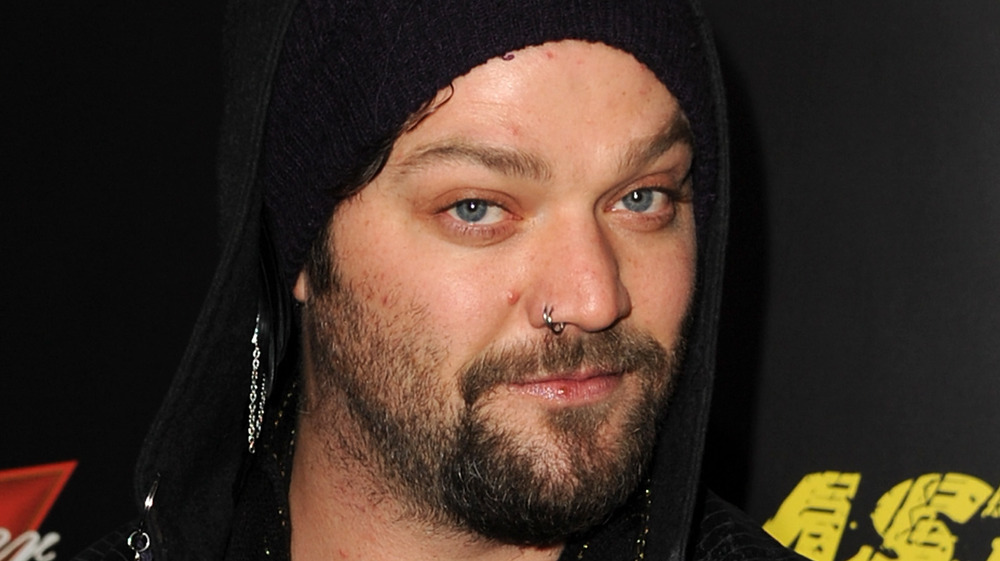 Jackass star Bam Margera posing