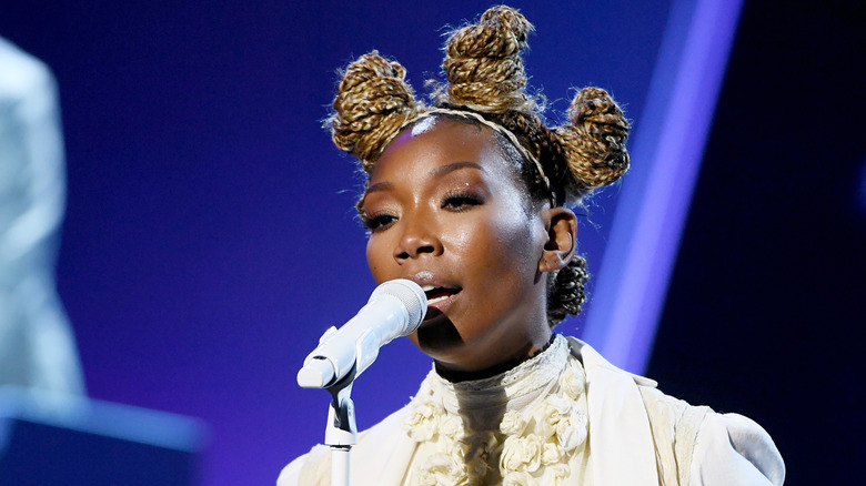 Brandy Norwood performing