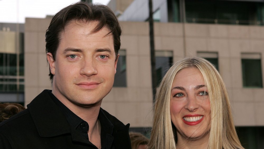 Brendan Fraser and Afton Smith