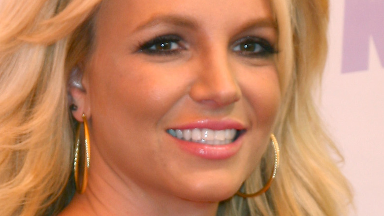 Britney Spears hoop earrings