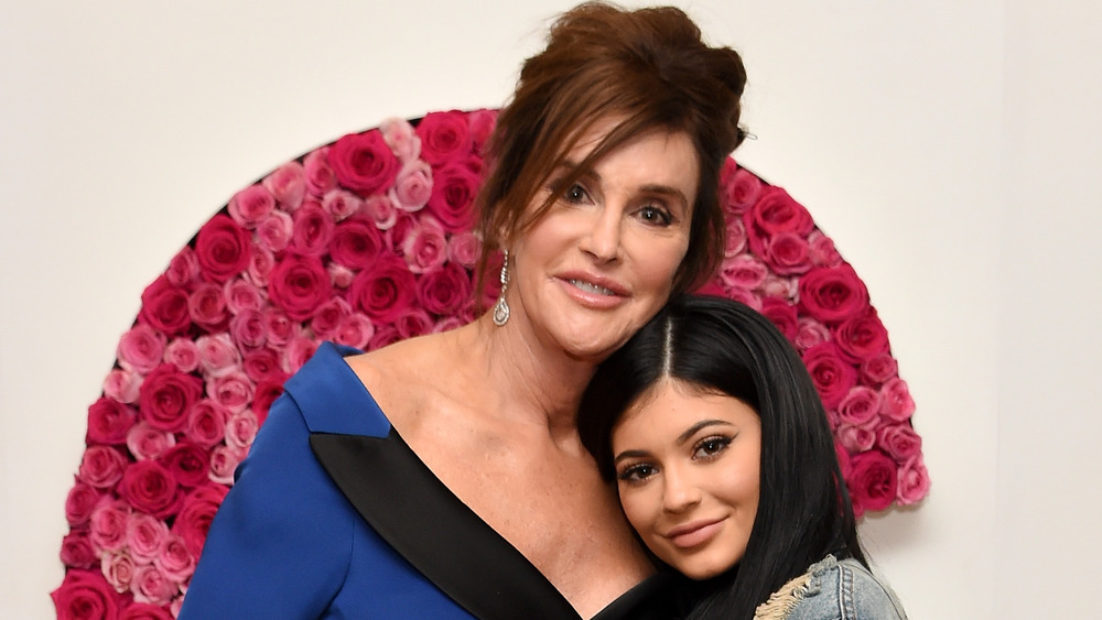 Caitlyn and Kylie Jenner smiling at Glamour Magazine event