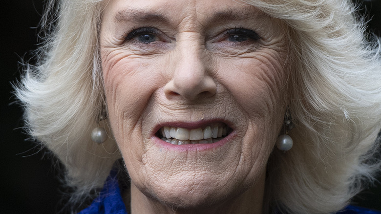 Camilla Parker Bowles pearl earrings