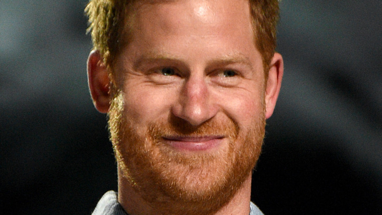 Prince Harry smirk