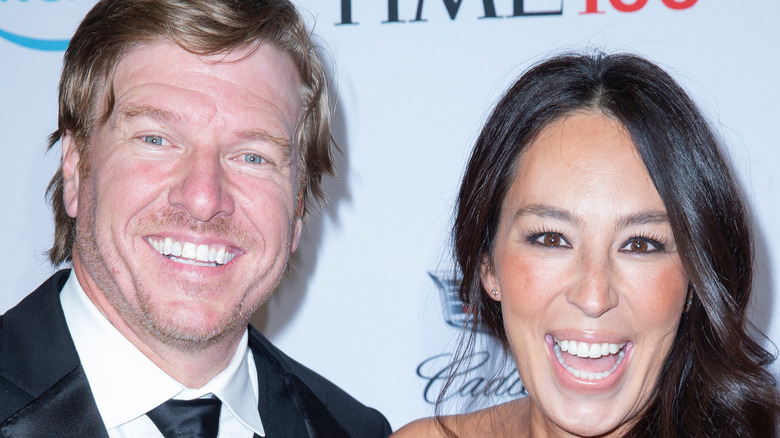 Chip and Joanna Gaines smile for the camera