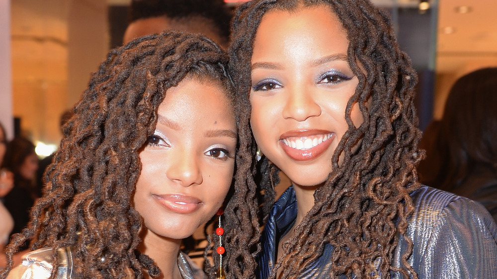 Chloe and Halle Bailey at the premiere of "Lion is King"