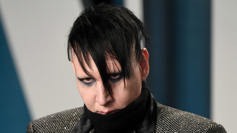 Marilyn Manson at the 2020 Vanity Fair Oscar party